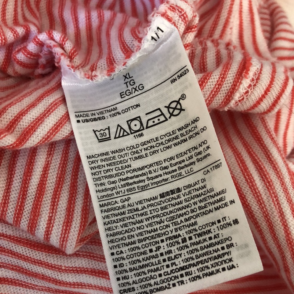 Gap Boxy Stripe Casual Tee - Picture 6 of 6